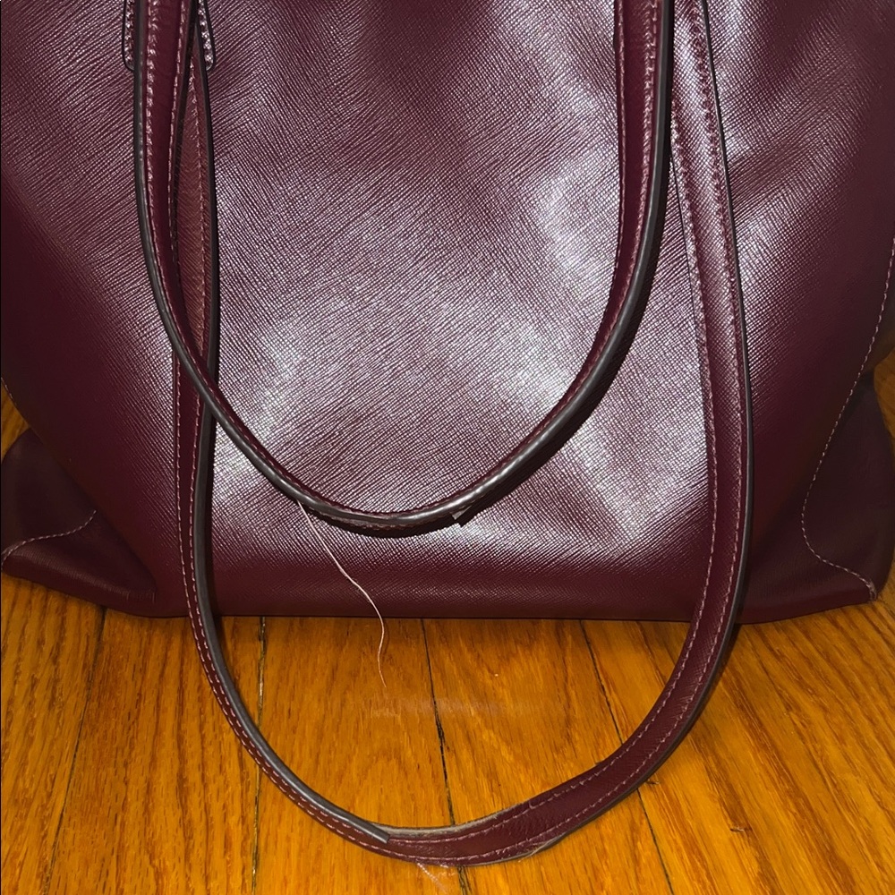 Kate Spade Burgundy Tote Bag - Picture 6 of 9